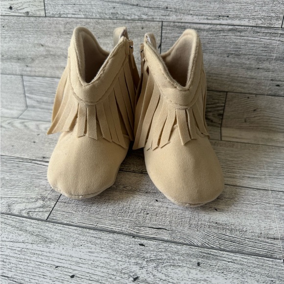 Baby Girl Tassel Cowboy Boots Soft Sole Size 1 - Picture 2 of 5